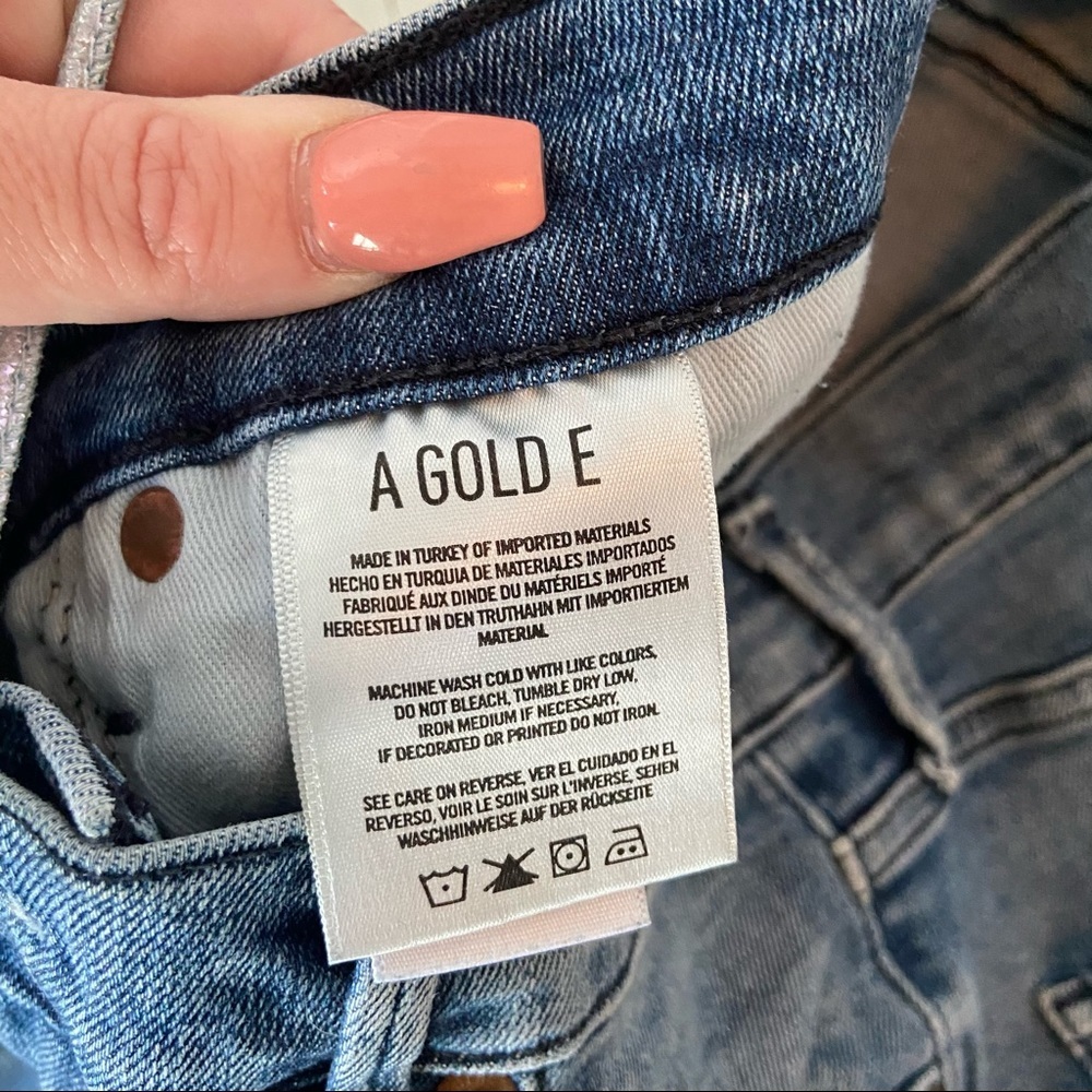 Agolde Sophie Ripped High Waist Crop Jean In Spell - Picture 10 of 13